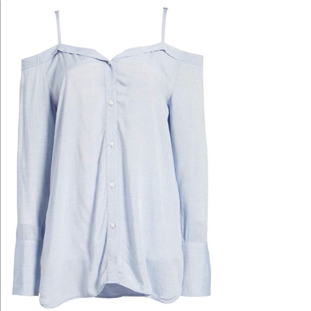 Treasure&Bond Deconstructed Off the Shoulder Shirt